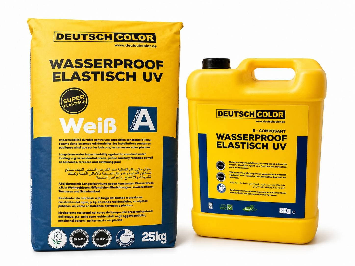 Produit DEUTSCH COLOR Wasserproof Elastisch UV composants A et B