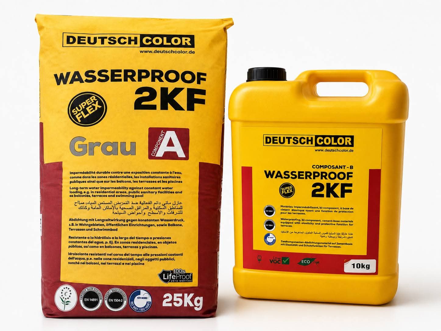 Produit DEUTSCH COLOR Wasserproof 2KF composants A et B